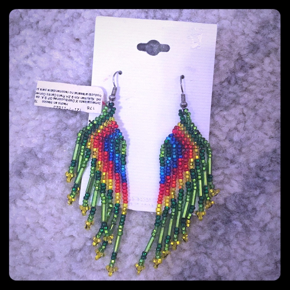 Rainbow Earrings: Made in Mexico
